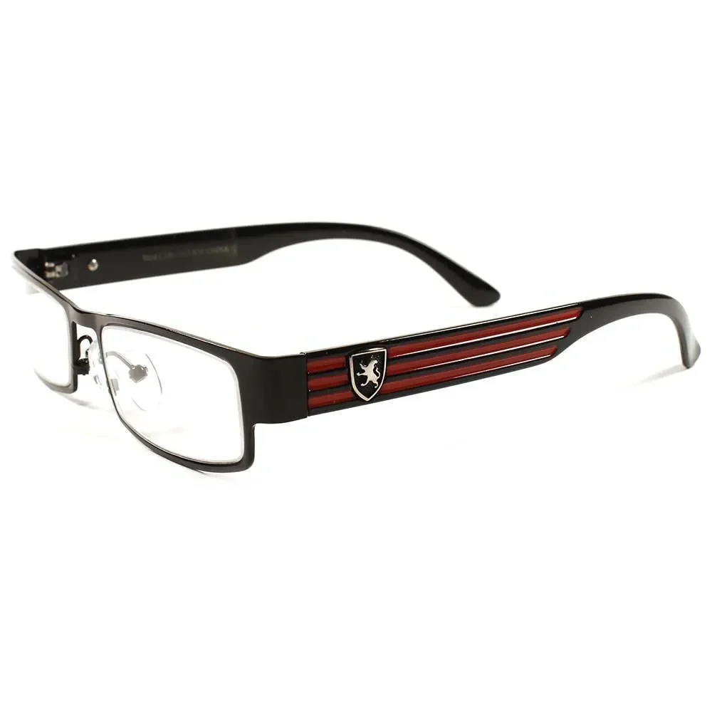Sophisticated Black Cool Mens Womens Frame Clear Lens Glasses E17